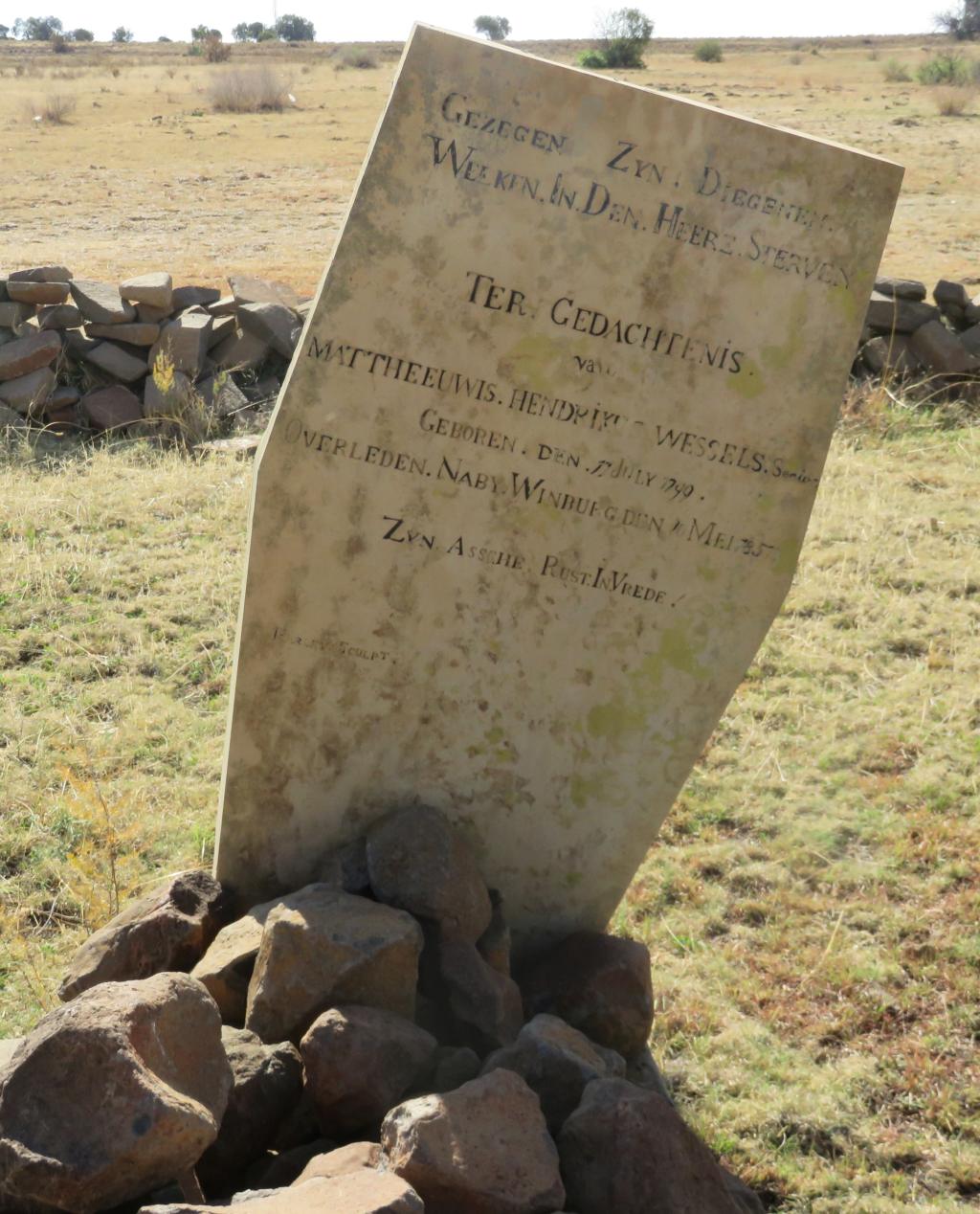 Winburg Wessels grave